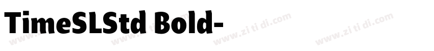 TimeSLStd Bold字体转换